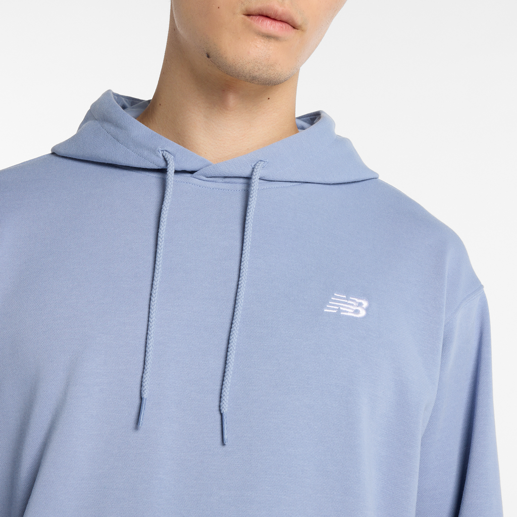 New Balance Sport Essentials Small Logo French Terry Hoodie in BLAU
