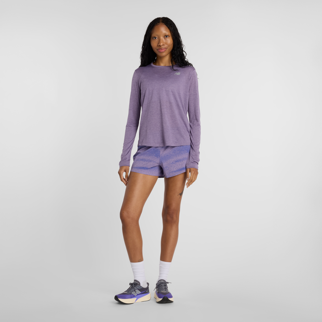 New Balance W NB Athletics Long Sleeve in VIOLETT