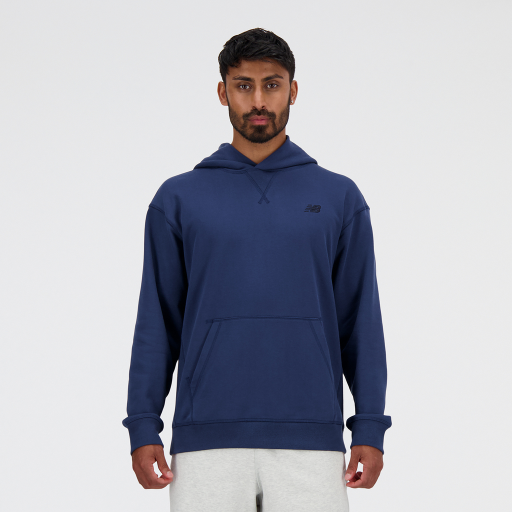 New Balance NB Athletics French Terry Hoodie in BLAU