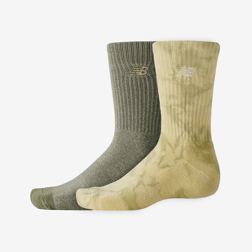 New Balance Lifestyle Tie Dye Midcalf Socks 2Pack in MEHRFARBIG