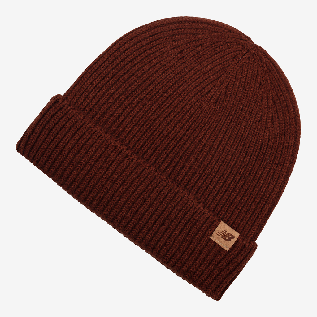 New Balance Winter Watchman Beanie in BRAUN
