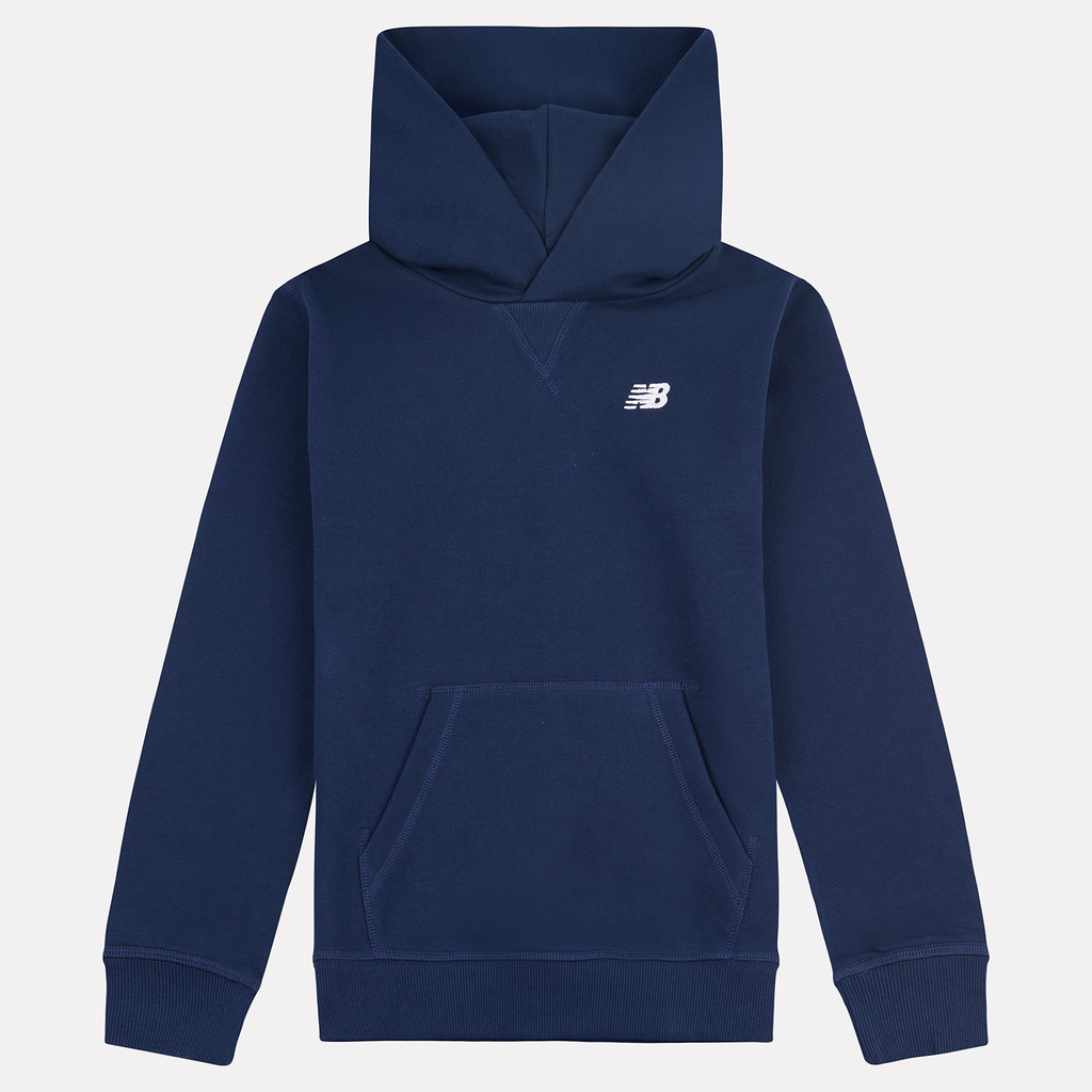 New Balance B New Balance French Terry Small Logo Hoodie in BLAU