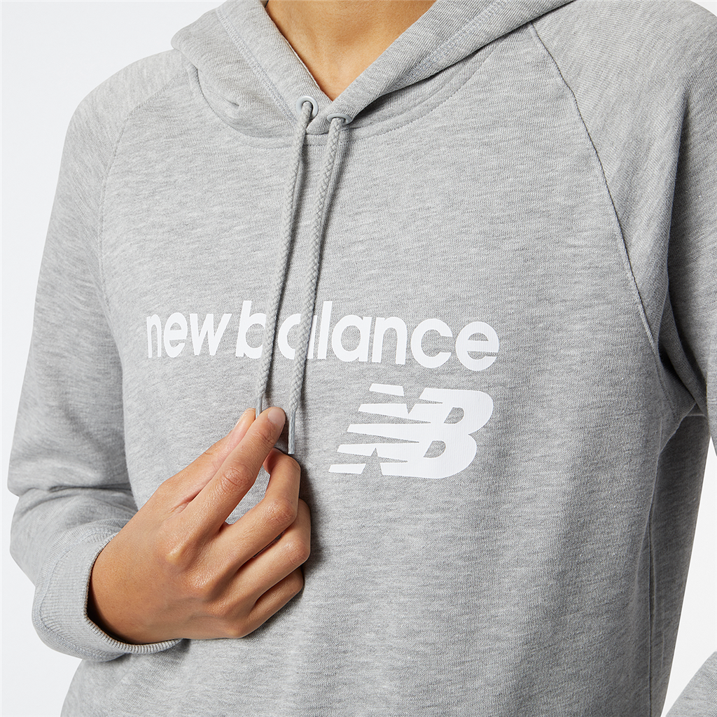 New Balance W NB Classic Core Fleece Hoodie in GRAU