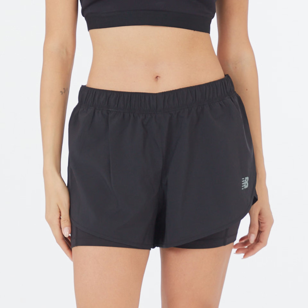 New Balance W Sport 2-in-1 Short 3" in SCHWARZ
