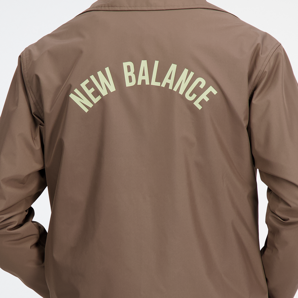 New Balance NB Essentials Coaches Jacket in BRAUN