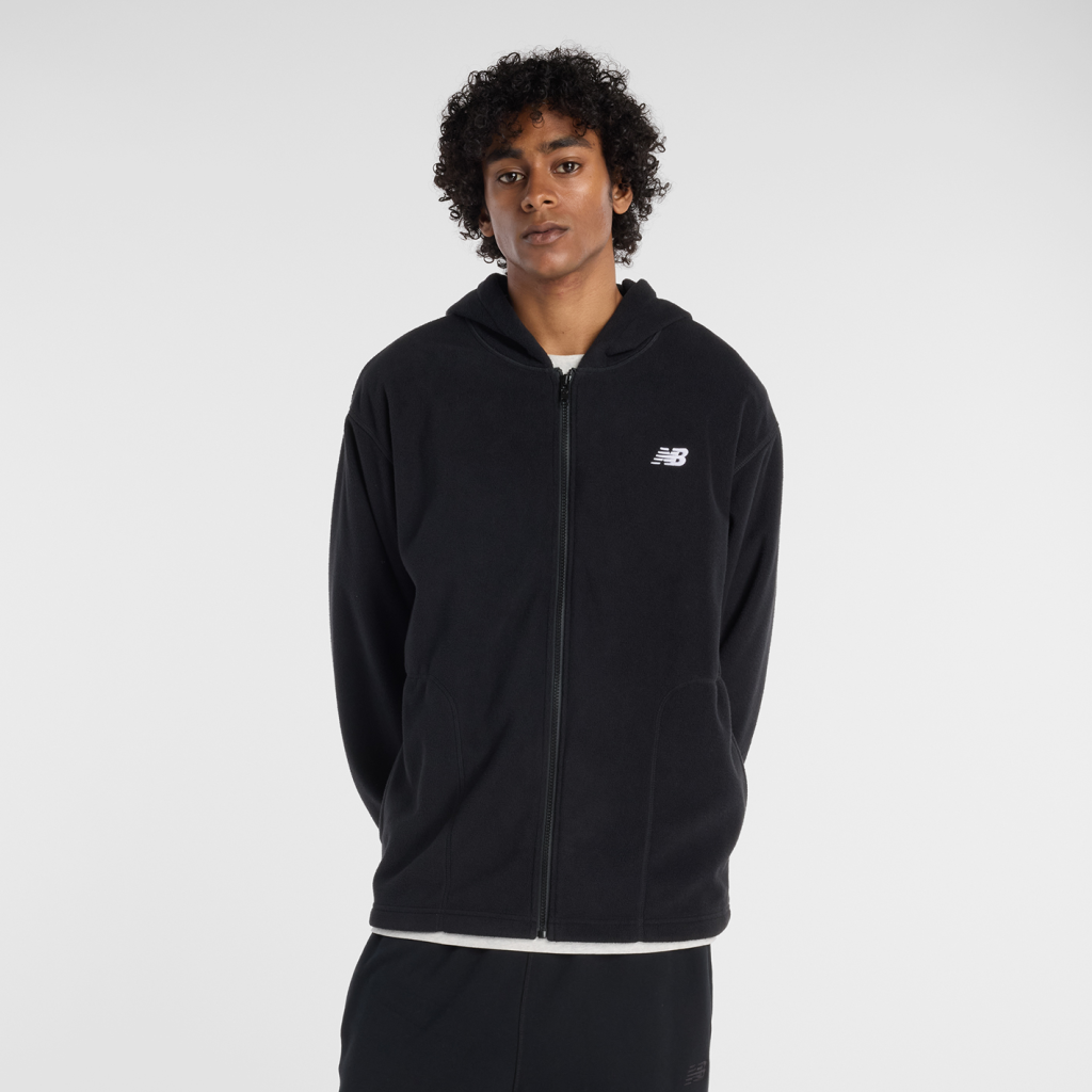 New Balance Sport Polar Fleece Full Zip in SCHWARZ