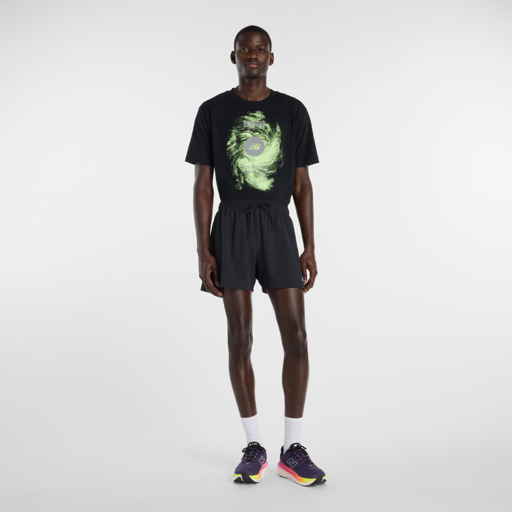 New Balance Vortex Performance T-Shirt in SCHWARZ