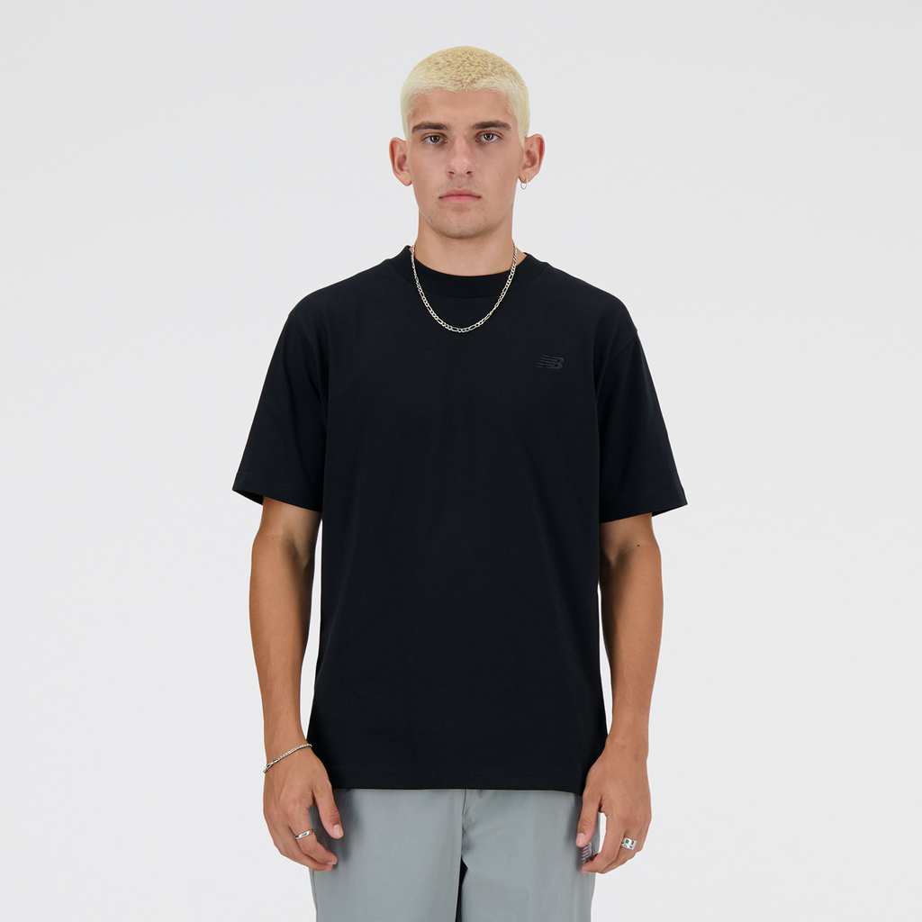 New Balance NB Athletics Cotton T-Shirt in SCHWARZ