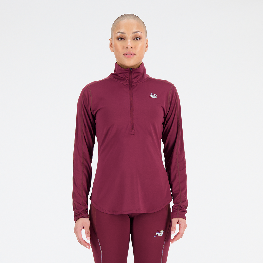 New Balance W Accelerate Half Zip in ROT