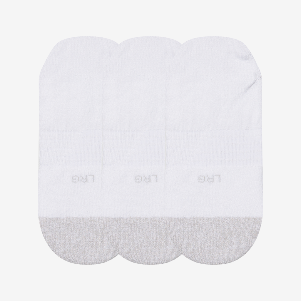 New Balance Active Invisible Socks 3 Pack in WEISS