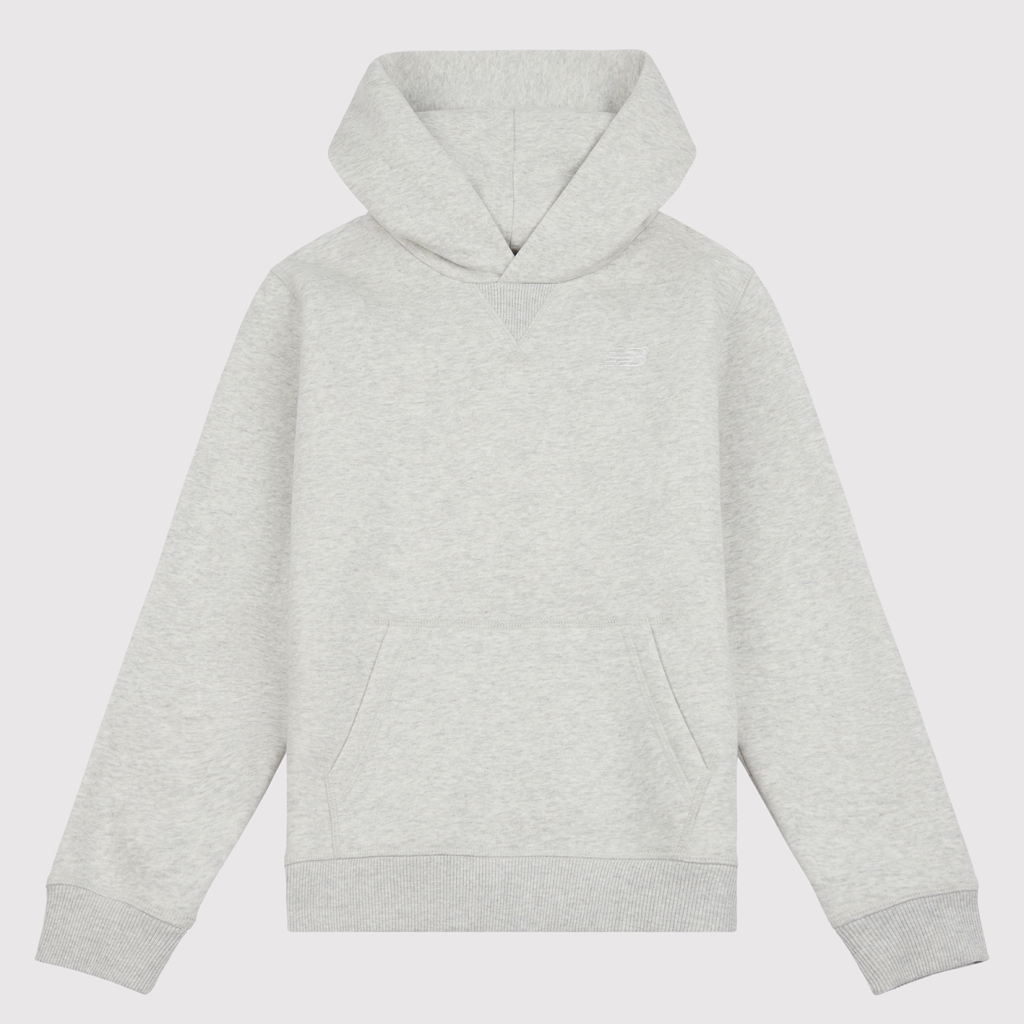 New Balance B New Balance French Terry Small Logo Hoodie in GRAU