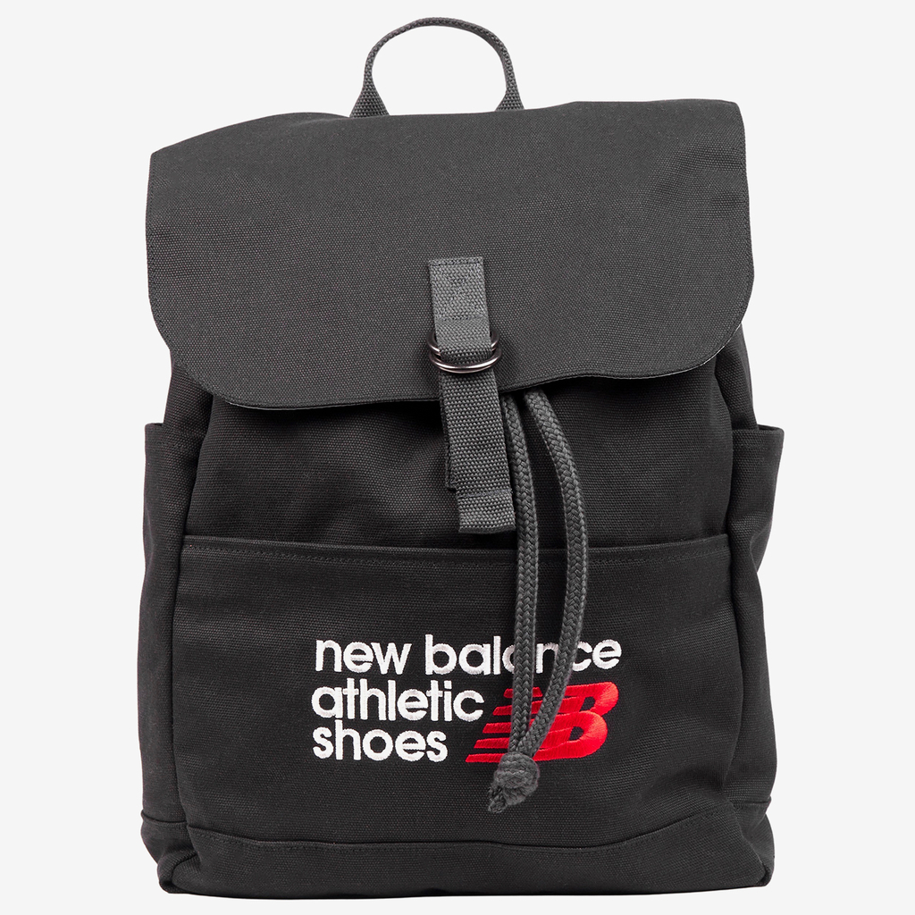 New Balance Canvas Backpack in SCHWARZ