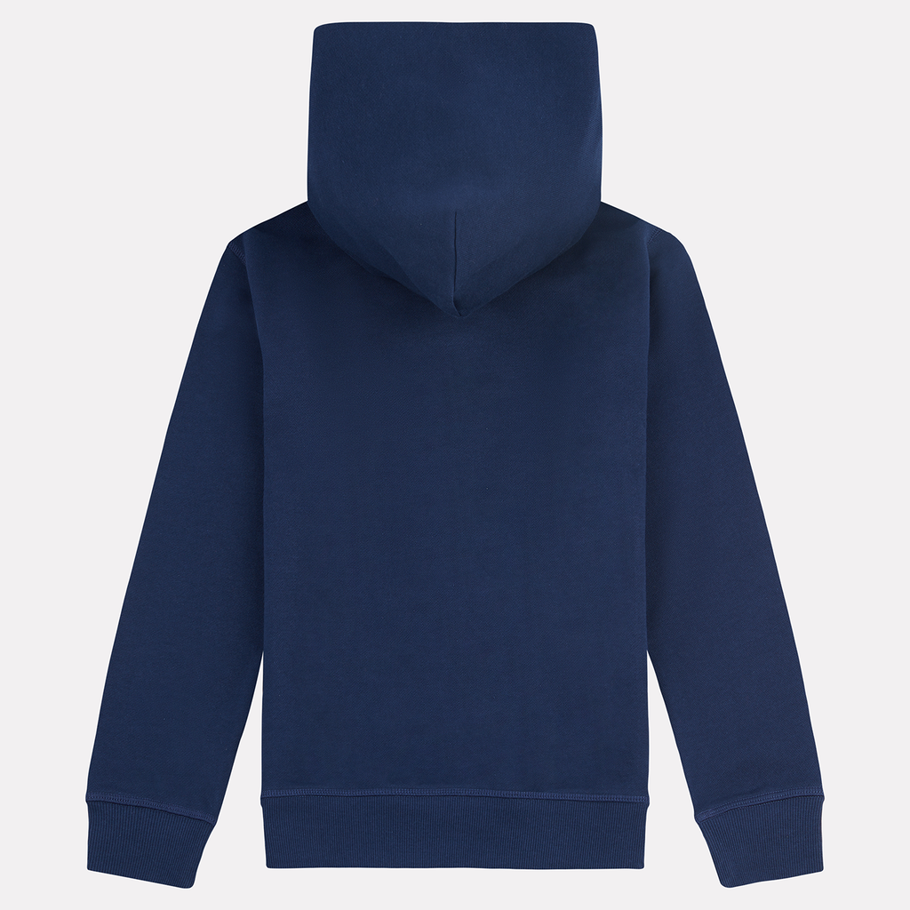 New Balance B New Balance French Terry Small Logo Hoodie in BLAU