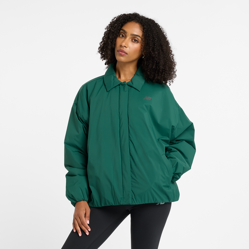 New Balance W Coaches Jacket in GRÜN