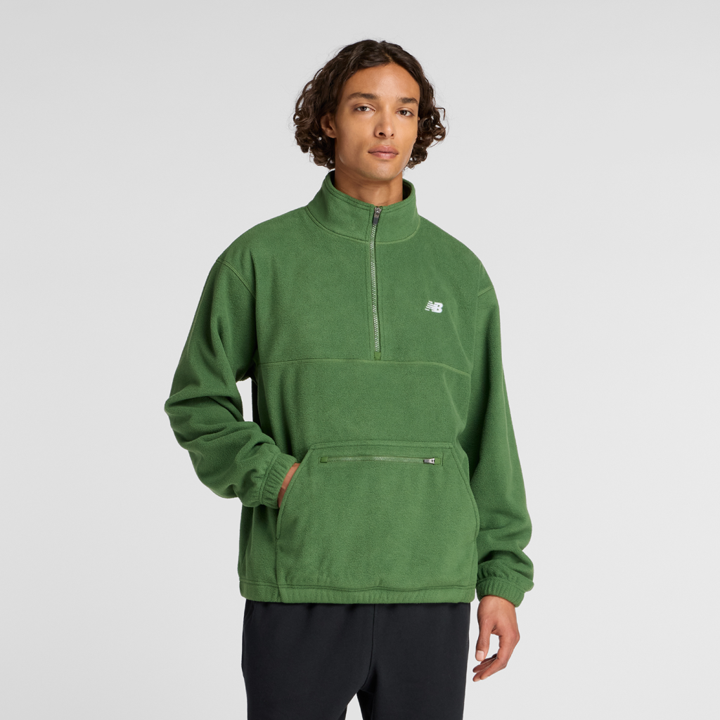 New Balance Polar Fleece 1/2 Zip in GRÜN