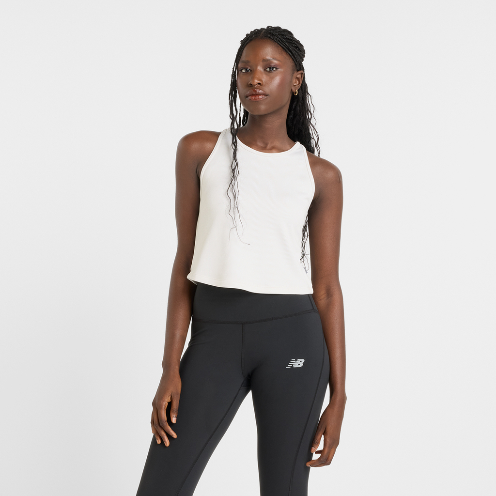 New Balance Novelty Rib Tank in BRAUN