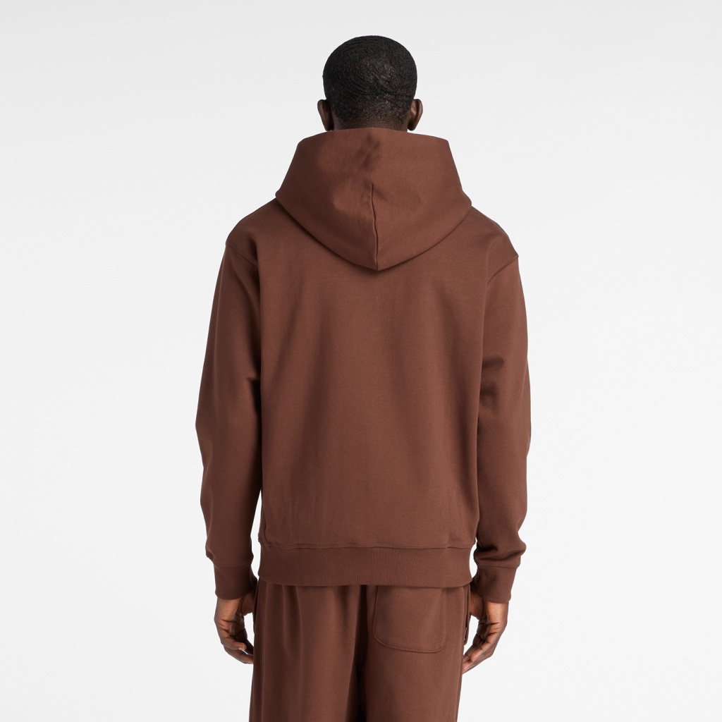 New Balance Athletics French Terry Full Zip in BRAUN