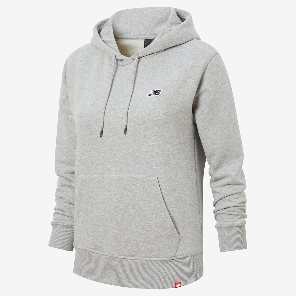 New Balance W NB Small Logo Hoodie in GRAU