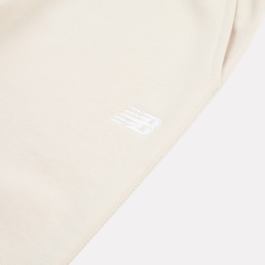 New Balance G New Balance French Terry Small Logo Jogger in BEIGE