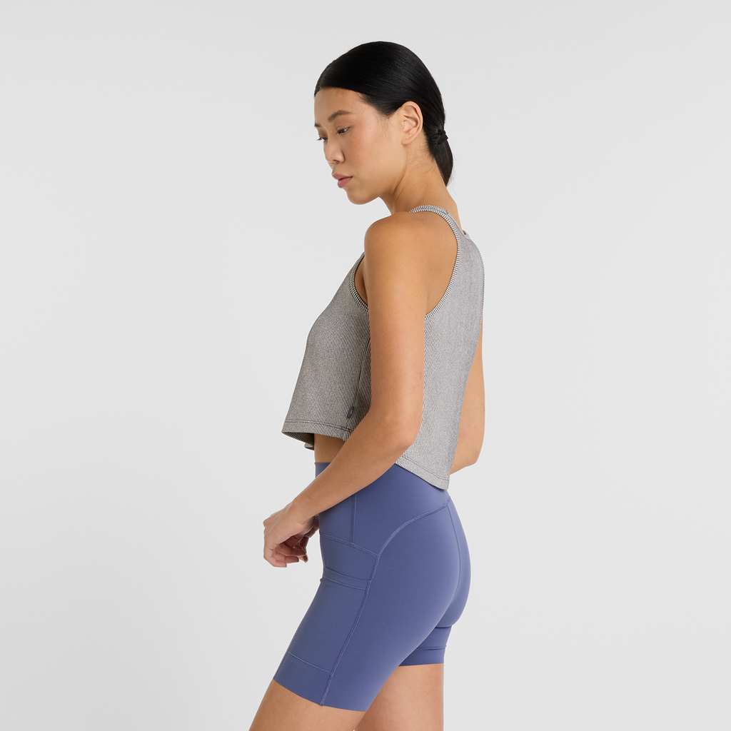 New Balance Novelty Rib Tank in SCHWARZ