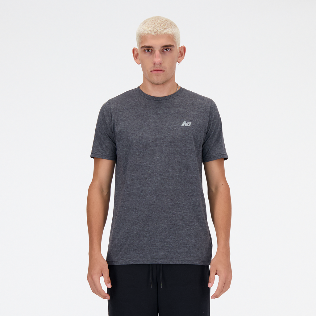 New Balance Sport Essentials Heathertech T-Shirt in SCHWARZ