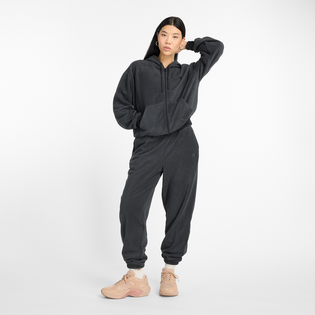 New Balance W Polar Fleece Full Zip in SCHWARZ