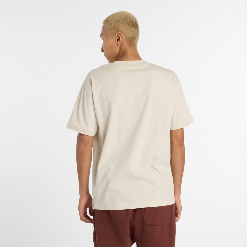 New Balance Sport Essentials Small Logo T-Shirt in BEIGE