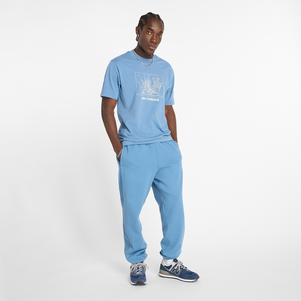 New Balance Athletics Relaxed Science T-Shirt in BLAU