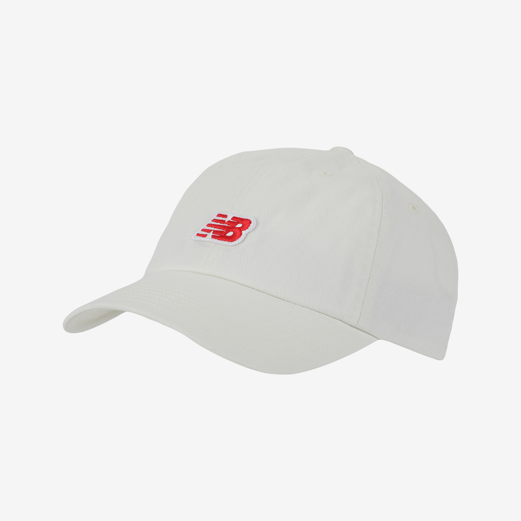 New Balance 6 Panel NB Patch Logo Hat in WEISS