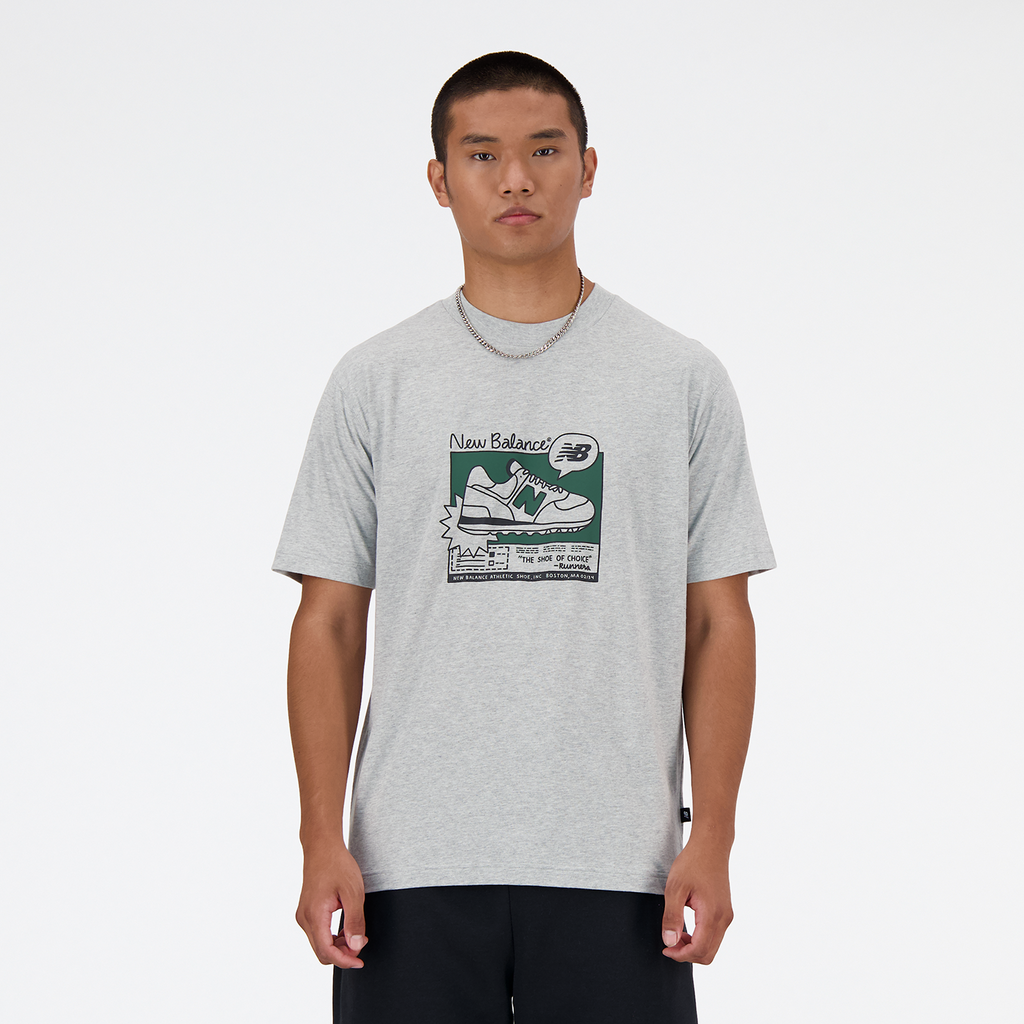 New Balance New Balance Ad Relaxed Tee in GRAU