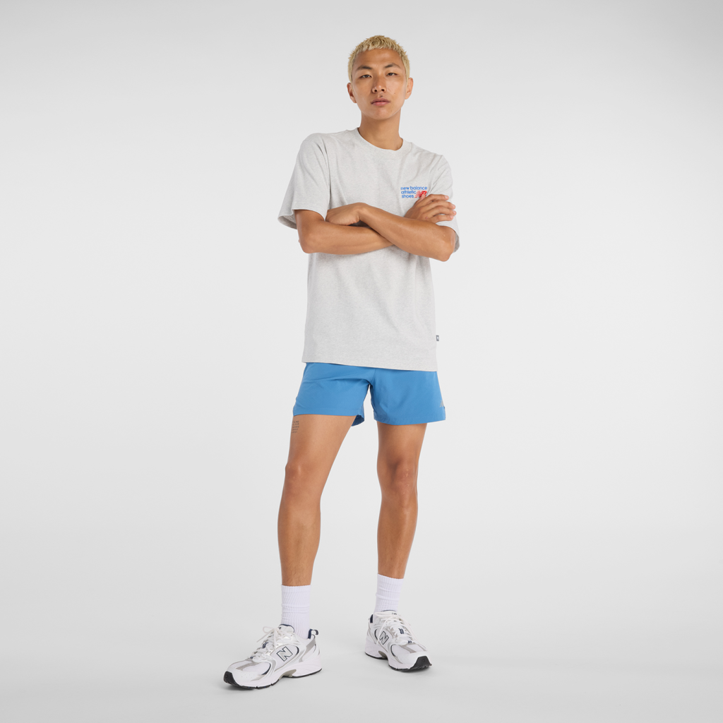 New Balance Athletics Premium Logo T-Shirt in GRAU