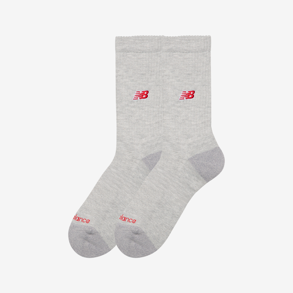 New Balance Active NB Premium Crew Socks 2 Pack in GRAU
