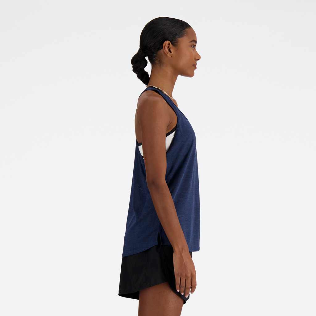 New Balance W NB Athletics Tank in BLAU