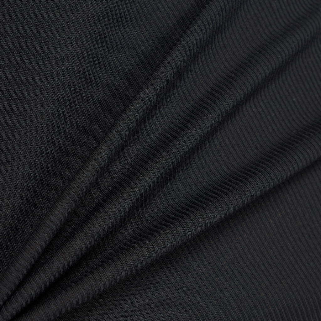 New Balance W Micro-Rib Long Sleeve in SCHWARZ