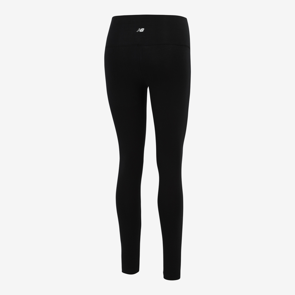 New Balance W Cotton High Rise Legging 27" in SCHWARZ