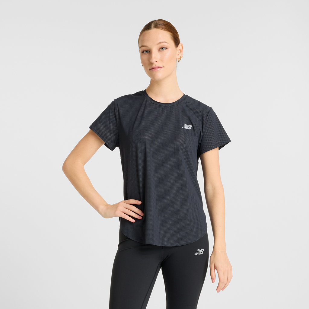 New Balance W Race Day Ultra Light T-Shirt in SCHWARZ