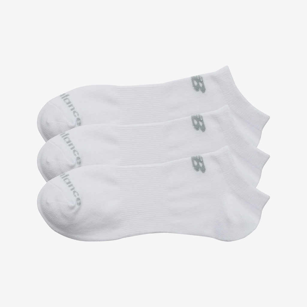 New Balance Performance Basic No Show 3 Pack in WEISS