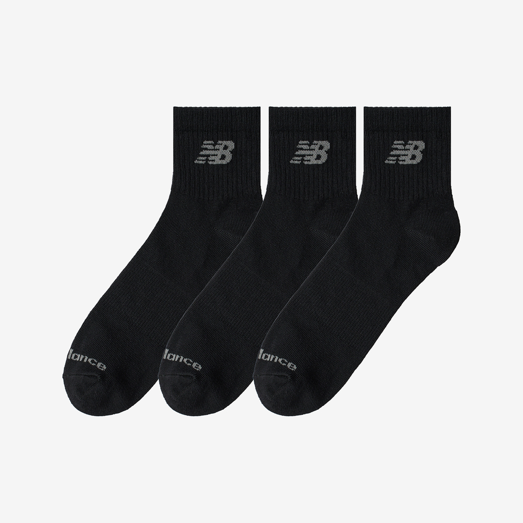 New Balance Performance Basic Ankle 3 Pack in SCHWARZ