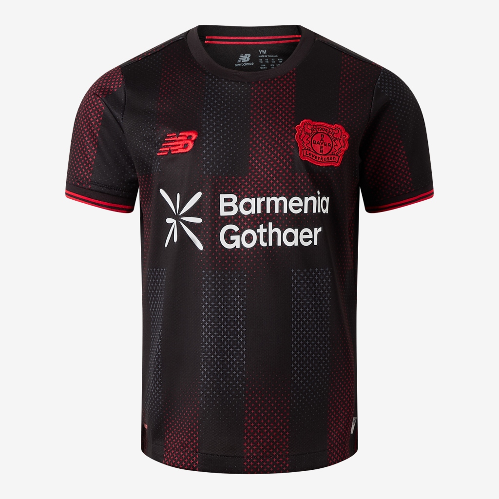 New Balance Bayer 04 Leverkusen Home Junior SS Jersey 25/26 in ROT