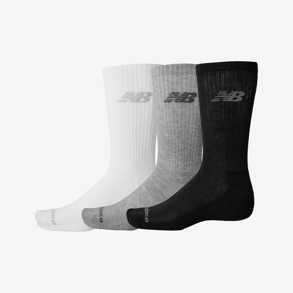 New Balance Performance Basic Crew 3 Pack in WEISS