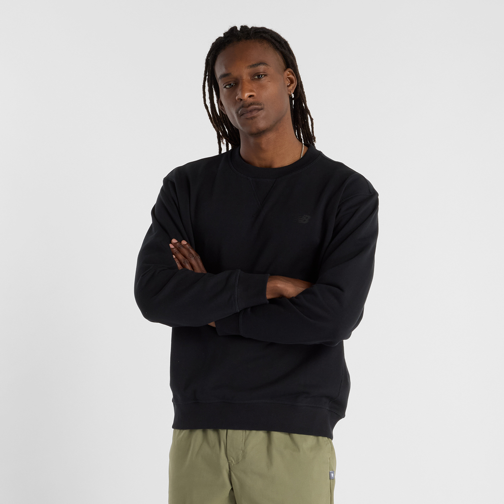 New Balance Numeric French Terry Crew in SCHWARZ