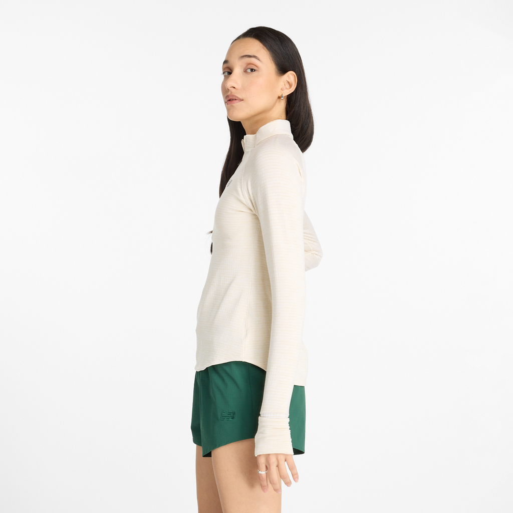 New Balance W Athletics Heat Grid Half Zip in BRAUN