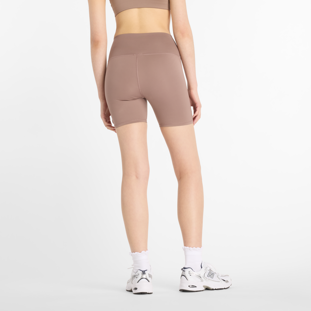 New Balance W NB Harmony High Rise Short 6" in BRAUN