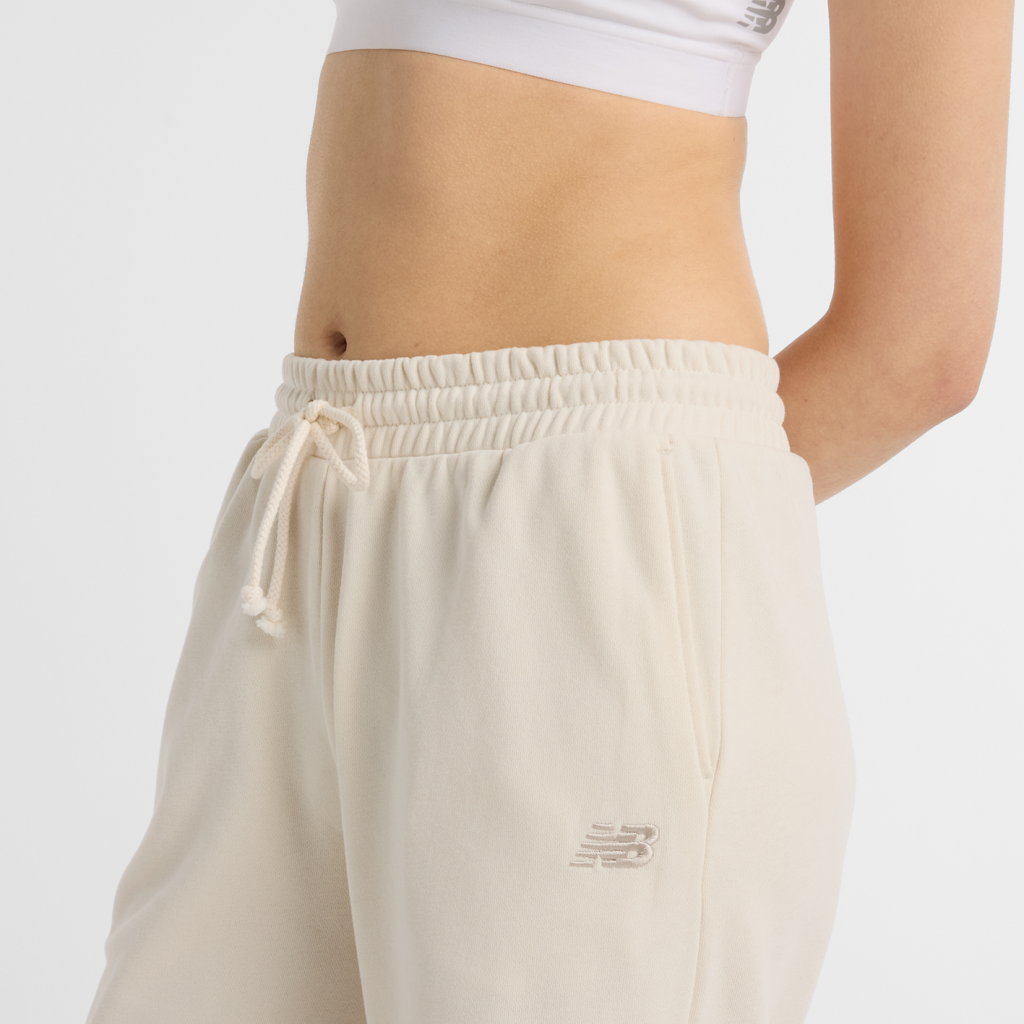 New Balance Coastal Fleece Pant in BEIGE