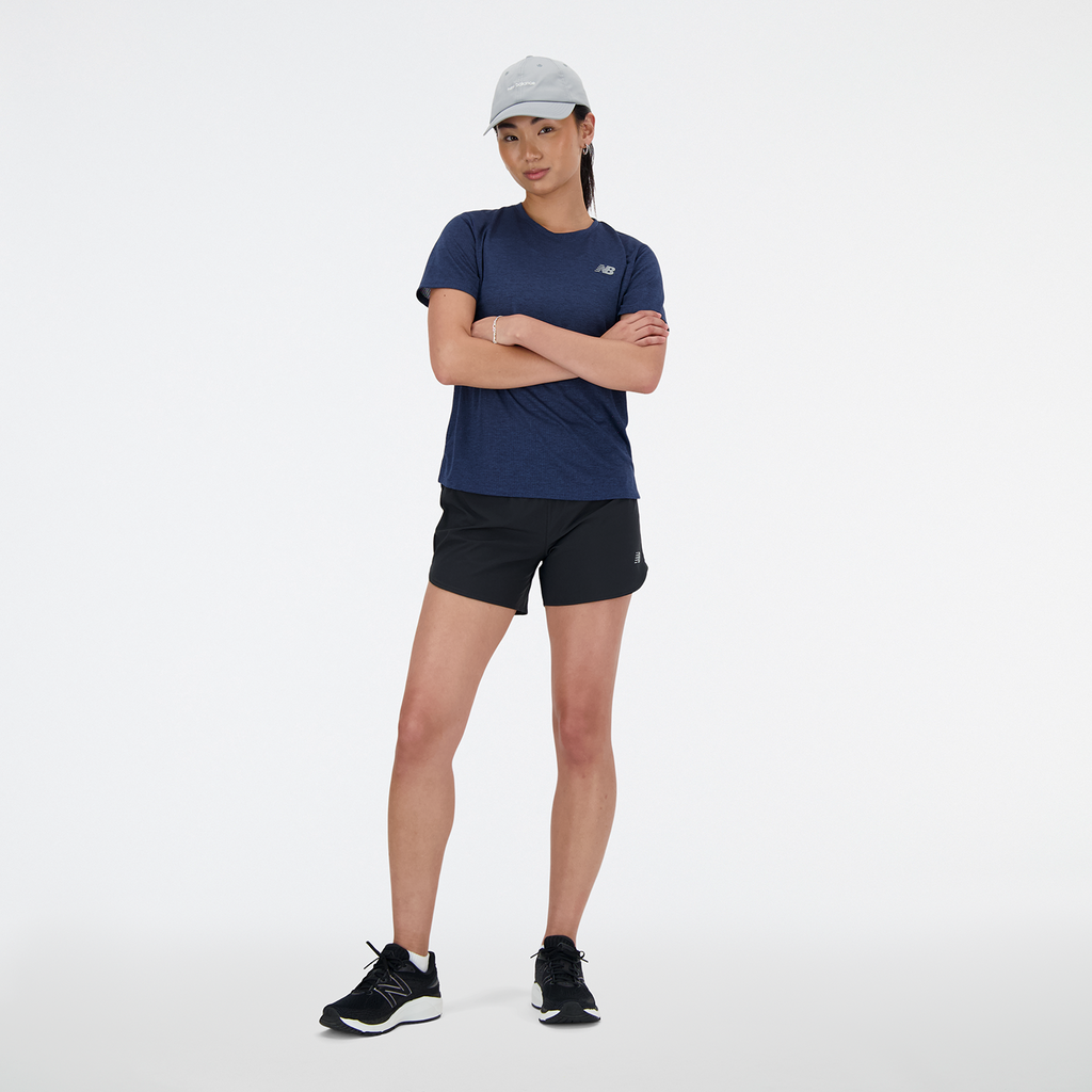 New Balance W NB Athletics Short Sleeve in BLAU