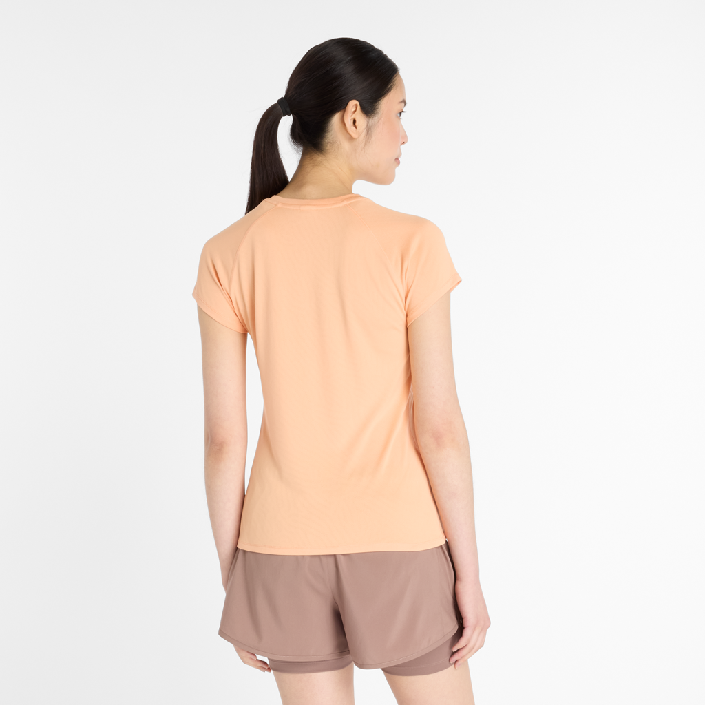 New Balance W Seasonal Jacquard T-Shirt in ORANGE