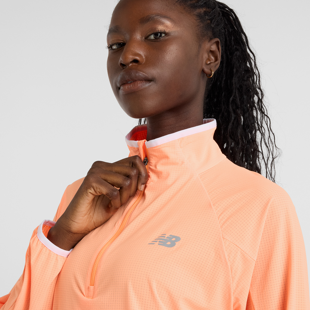 New Balance Ultra Light Half Zip in ORANGE
