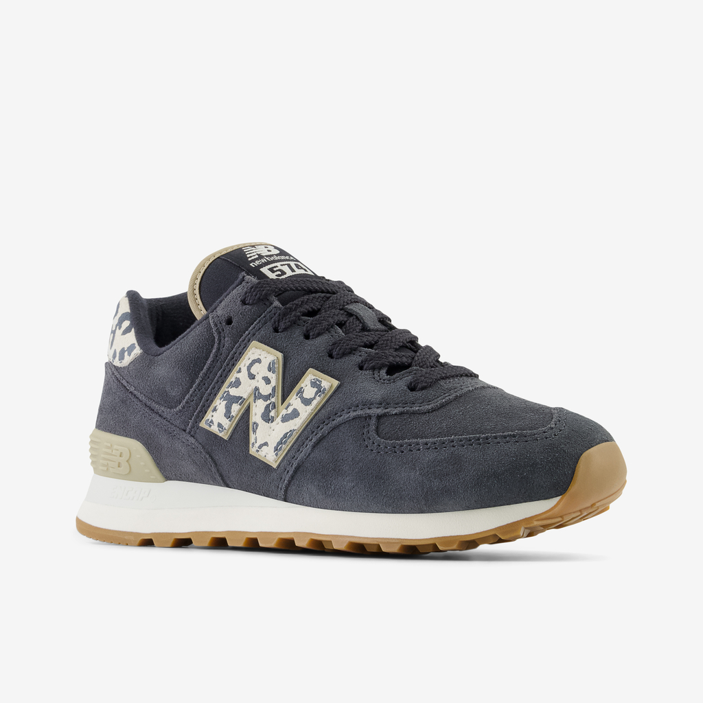 New Balance W 574 Animal Print Freizeitschuhe in GRAU
