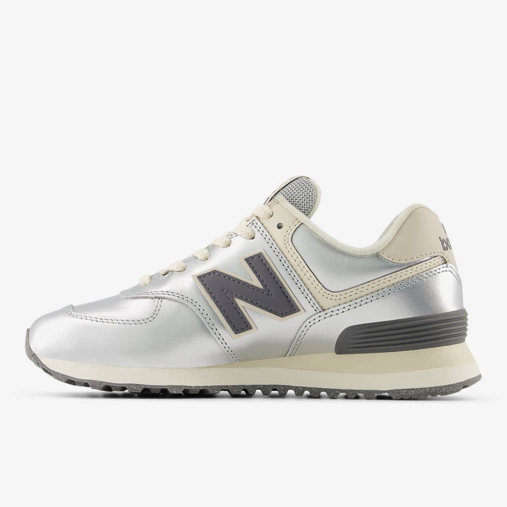 New Balance W 574 Metallics Freizeitschuhe in GRAU