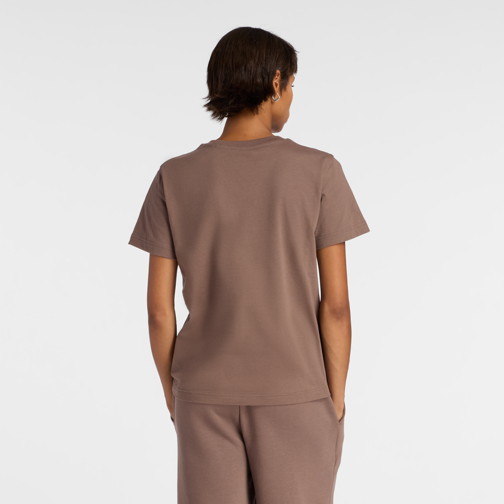 New Balance W Sport Essentials Jersey Logo T-Shirt in BRAUN